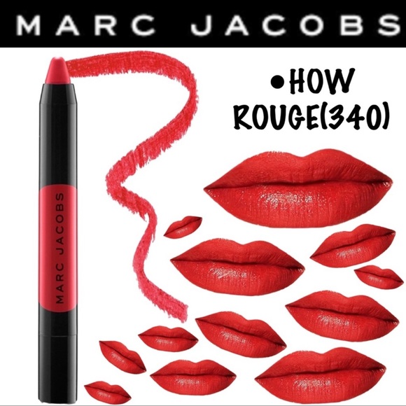 ‼️Limited Edition‼️NEW‼️Marc Jacobs 340 HOW ROUGE Liquid Lip Crayon - Picture 4 of 15